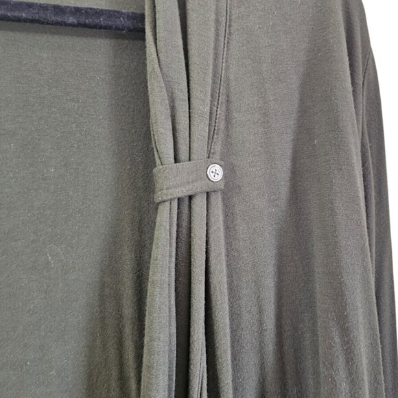 Premise Studio Dark Olive Green Cardigan Plus Size 1X Jersey Fabric - Picture 2 of 7
